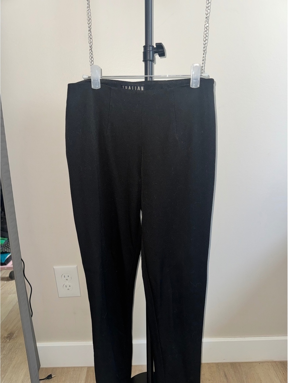 Thalian Black Dress Pants Size 2 Straight Leg Career Office Trousers